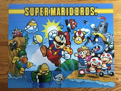 Плакат Super Mario Bros 35th Anniversary 2SIDED NES Nintendo официально лицензированный - Изображение 1 из 4
