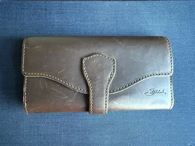 Cartera grande de cuero Saddleback (estilo antiguo), DCB Foto 1 de 3