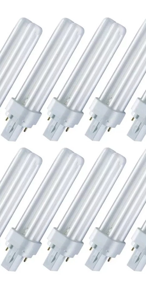 10 Osram Dulux G24Q3 - 26W - 830-  4PIN - 10 Lampade -Bianco Caldo 10 Pezzi - Immagine 1 di 2