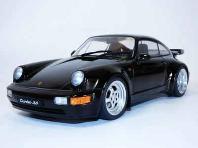 PORSCHE 911 - 964 3.6L TURBO noir 1/18 Film Bad Boys Movie car - Immagine 1 di 4