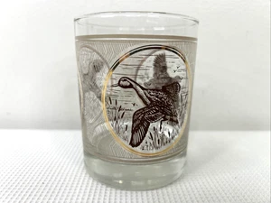Vintage Culver Gold Rocks Glass Ducks Water Fowl Lowball Old Fashion Rocks VGUC - Picture 1 of 7