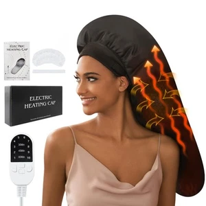 Heat Cap for Deep Conditioning, Hair Steamer for Natural Hair Home Use w/10-l... - Picture 1 of 7
