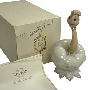 Lenox Disney Babette Beauty and The Beast Figurine French Feather Duster w/ Box - Picture 1 of 12