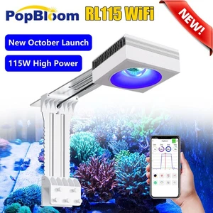 PopBloom RL115 WiFi Marine Led Aquarium Light LED Reef Coral Lamp With Arm Kit - Picture 1 of 12