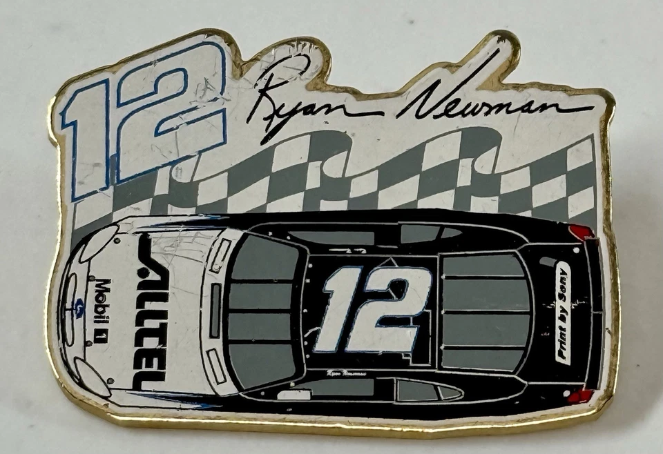Vintage NASCAR #12 Ryan Newman Alltel Car Pin - Image 1 of 2
