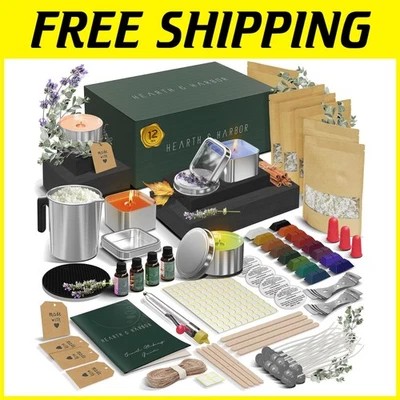 Набор соевых свечей сделай сам - натуральный воск, ароматы, красители - Изображение 1 из 4