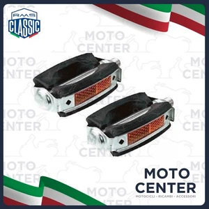 Paar Schwarze Pedale Für PIAGGIO CIAO - BRAVO - SI - BOXER - GRILLO Fahrradtyp - Bild 1 von 1