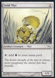 Gold Myr - Medium Play MTG Mirrodin - Picture 1 of 1