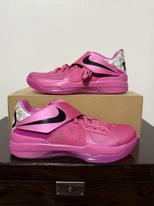 Nike Zoom KD 4 2024 Aunt Pearl HF9098-600 Men’s Size 8.5 Pink Cancer Women's 10 - Picture 1 of 5