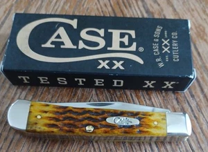 Case XX USA 2025 Heritage Jig Honeycomb Bone 32270 Trapper Pocket Knife - Picture 1 of 5