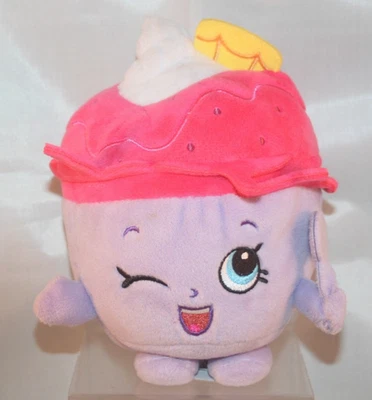 Juguete de peluche Moose Shopkins Ice Cream Queen púrpura rosa 6" 2013 - usado Foto 1 de 4
