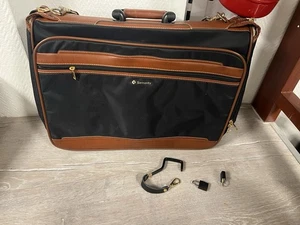 Original Samsonite Business Anzug Tragetasche Messekoffer Schwarz/Braun - Bild 1 von 9