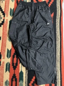 Helly Hansen Helly-Tech Waterproof Rain Pants L Black Breathable Packable EUC - Picture 1 of 18