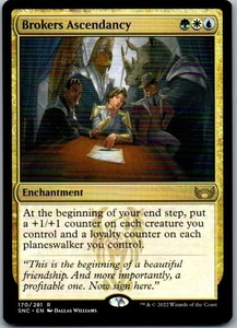 Brokers Ascendancy 170/281 Foil Streets of New Capenna SNC MTG LP - Picture 1 of 2
