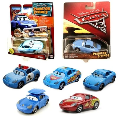 Disney Pixar Coches Pareja Sally Coche de Policía Juguete McQueen Diecast Modelo Coche Foto 1 de 4