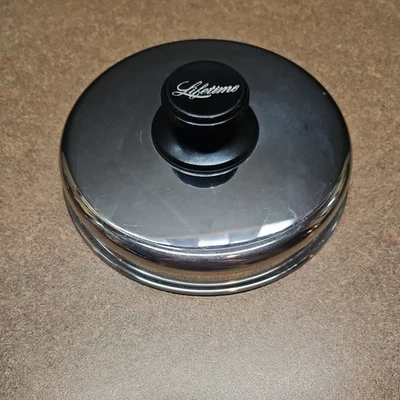 Lifetime 6 3/4" Saucepan Lid Vintage Stainless Steel Replacement Lid - Image 1 of 4