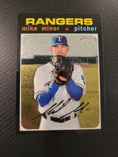 Mike Minor 2020 Topps Heritage Chrome #THC-284 Texas Rangers /999 
