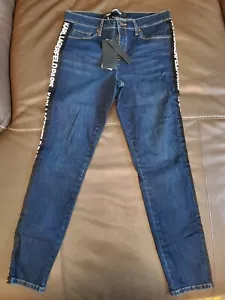 Karl Lagerfeld Paris Women's Straight Leg Logo Tap size 10 - Picture 1 of 6