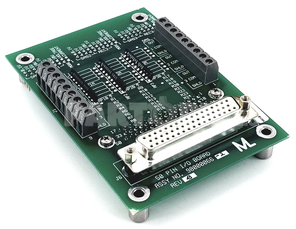 Monitor Labs 98000066 / 98000066-2, placa PCB de E/S de 50 pines, Rev. B Foto 1 de 4