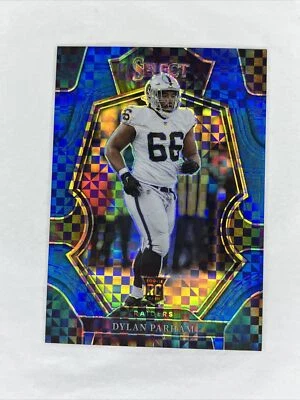 2022 Select Dylan Parham Rookie Premier Level Blue Prizm 087/149 SP Raiders #154 - Image 1 of 2