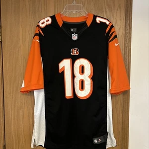 Nike Dri-Fit Men NFL Cincinnati Bengals #18 AJ Green Black Jersey Size LX - Picture 1 of 9