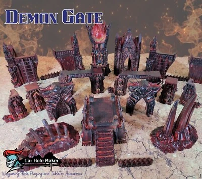 Terreno modular forjado en caos para juegos de guerra de fantasía y ciencia ficción de 28 mm-32 mm Foto 1 de 4