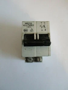 WYLEX HB215 15 AMP ZWEIPOLIGER MCB SCHUTZSCHALTER - Bild 1 von 1