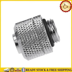 G1/4 External Thread for 9.5X12.7mm Soft Tube Computer Water Cooling Silver - Afbeelding 1 van 6