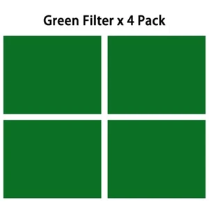 Color Correction Gel Green Lighting Filter for Photo Studio Light Green 4 Packs - Picture 1 of 8