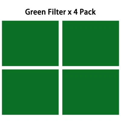 Color Correction Gel Green Lighting Filter for Photo Studio Light Green 4 Packs - Image 1 of 4