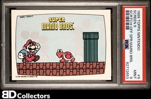 SCREEN 9 PSA 9 #9 1989 Topps Nintendo Scratch-Off MINT Super Mario Bros. MINT