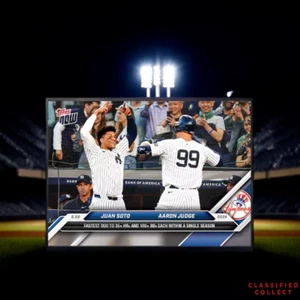 2024 MLB TOPPS NOW Juan Soto & Aaron Judge #572 - Bild 1 von 3