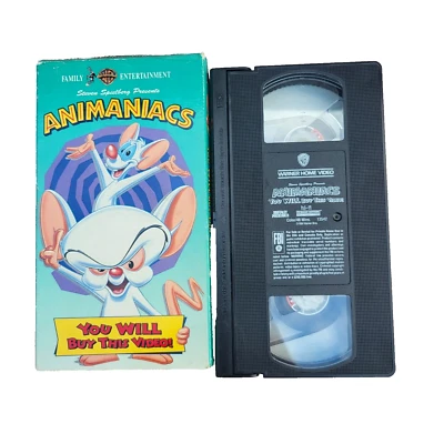  Pinky and the Brain VHS You Will Buy This Video Animaniacs WB TV Show  1990's - Image 1 of 4
