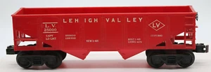 Lionel O Gauge 1:48 Scale Plastic Red 2 Bay Open Hopper, Lehigh Valley 6476 - Picture 1 of 7