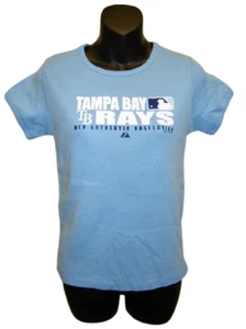 NEW Tampa Bay Rays Youth Girls M Medium Light Blue Shirt - Picture 1 of 8