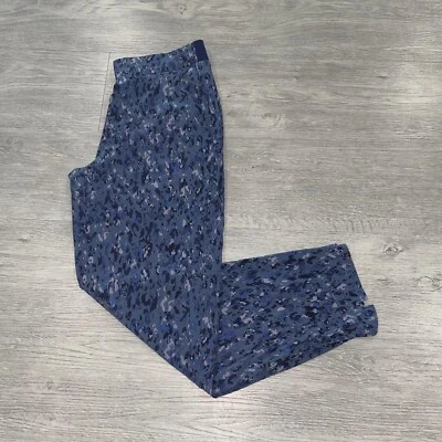 Athleta Pants Women’s 2 Captivate Chrome Blue Brooklyn Ankle Slit Pull On Office - Image 1 of 4