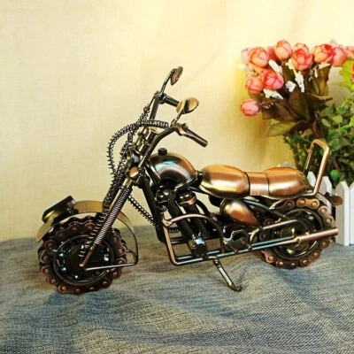 Premium Rustic Handmade Metal Motorcycle Model Collection Motorbike Sculpture - Image 1 of 4