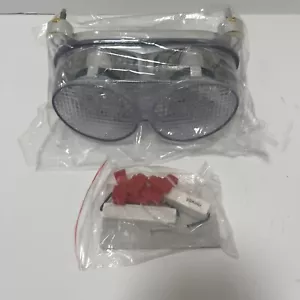 98-02 ZX6R, ZX9R, ZR7, ZZR600 CLEAR LED Taillight Tail Light Integrated Signals - Foto 1 di 2
