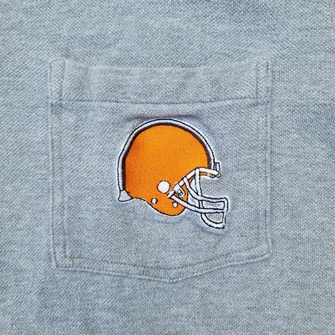 Vintage 90s Cleveland Browns The Edge Polo Shirt NFL Football Mens Size Medium Cover