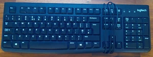 Logitech K120 Wired Keyboard - Black - Afbeelding 1 van 2