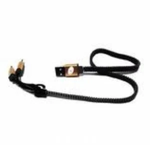 2 in 1 Zipper cable - BLACK - Picture 1 of 5