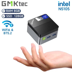 Mini PC de bureau, processeur N5105, Windows 11 Pro, 8Go RAM, 128Go stockage, 4K - Photo 1/8