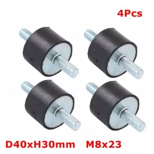 4Pcs 40mm Heavy Duty Mounting Rubber Bobbin M8 Male Anti Vibration Mount exhaust - Picture 1 of 9