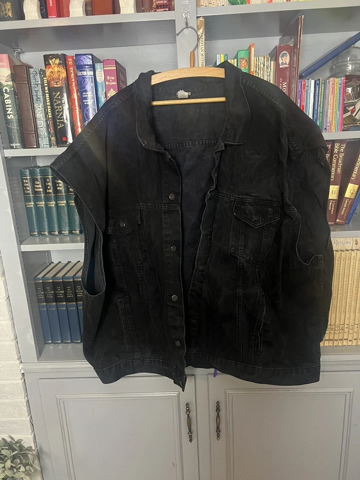 Chaleco de Colección Tyca Asociación de Maquinistas y Trabajadores Aeroespaciales Negro Denim Plus 6X Foto 1 de 4