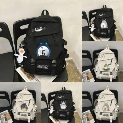 My Neighbor Totoro Anime Backpack Women Men Nylon School Bag Shoulder Bags - Bild 1 von 4