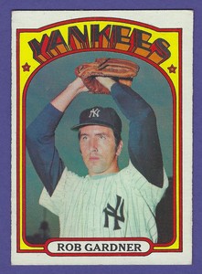 1972 TOPPS BASEBALL #22 ROB GARDNER - NEW YORK YANKEES - NO RESERVE