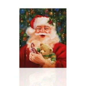 Weihnachtsbild Weihnachtsmann Dekobild Wohnmöbel Modernes Bild - Bild 1 von 3