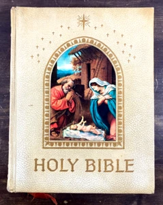 Vintage Holy Bible Catholic Life Deluxe Edition 1961 Good Counsel Publishers - Picture 1 of 14