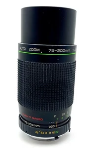 Hanimex MC Auto Zoom 1:4.5 75-200 mm Ø55 obiettivo attacco Minolta - Foto 1 di 5