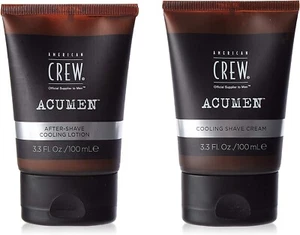 American Crew Acumen Shaving Duo Cooling Lotion + Shave Cream Box Set 100ml each - Picture 1 of 9